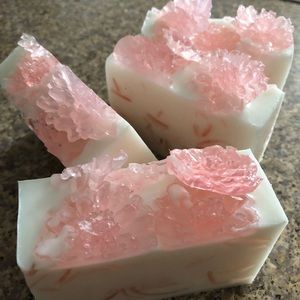 Homemade Cherry blossom goat milk soap